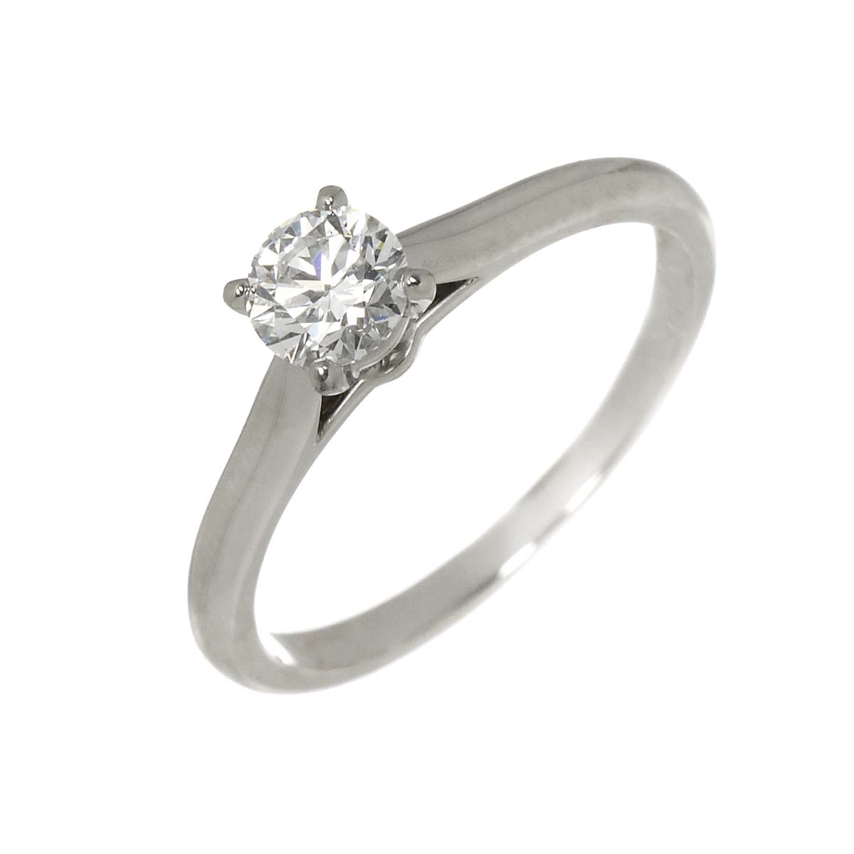 Diamond 0.31ct E/VVS1/3EX Ring Pt Size48 4.5(US)