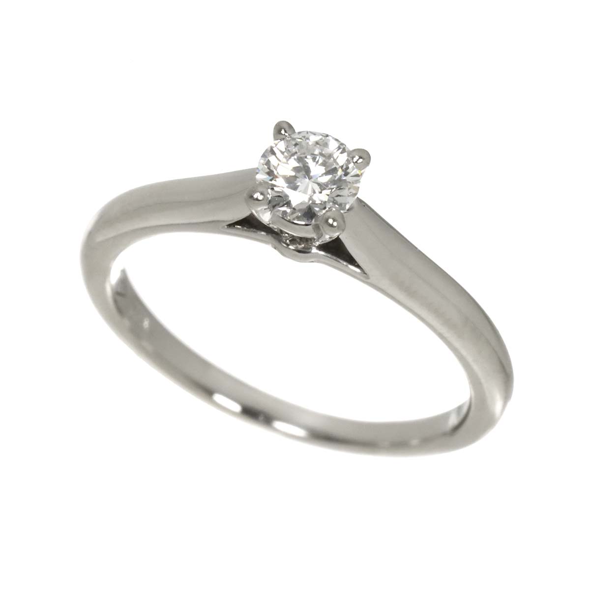 Diamond 0.24ct E/VS1/3EX Ring Pt Platinum size47 4(US)