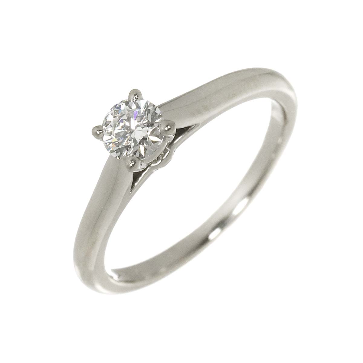 Diamond 0.24ct E/VS1/3EX Ring Pt Platinum size47 4(US)