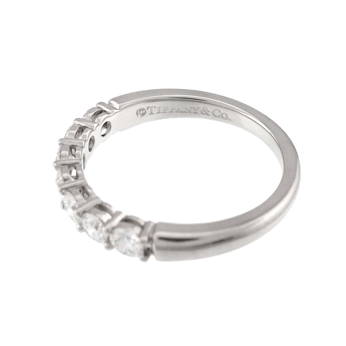 Forever Half Diamond Ring Pt Platinum Size5.75-6(US)