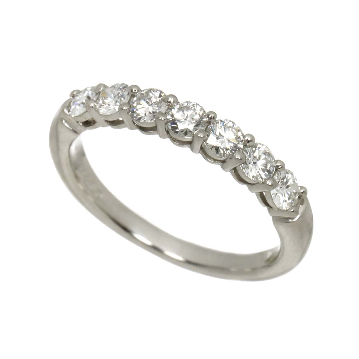 Forever Half Diamond Ring Pt Platinum Size5.75-6(US)