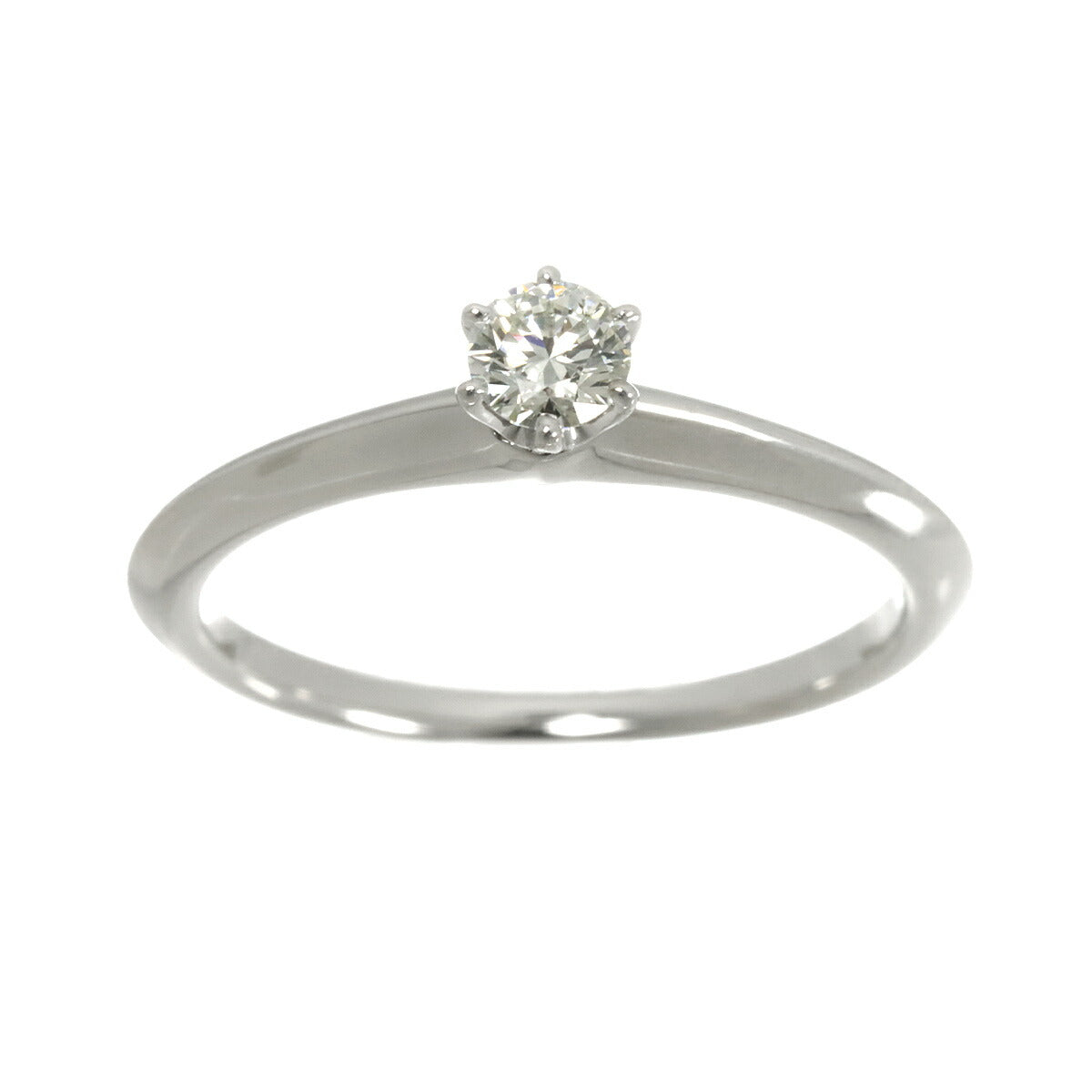 Diamond 0.20ct I/VS1/3EX Ring Pt Platinum Size6(US)