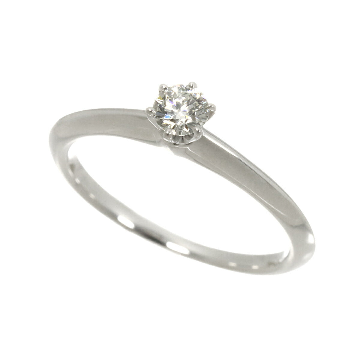 Diamond 0.20ct I/VS1/3EX Ring Pt Platinum Size6(US)