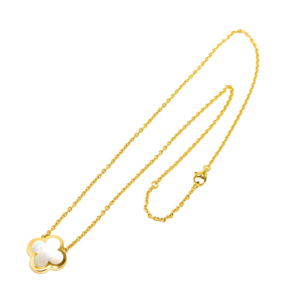Pure Alhambra MOP Necklace 18K YG 750