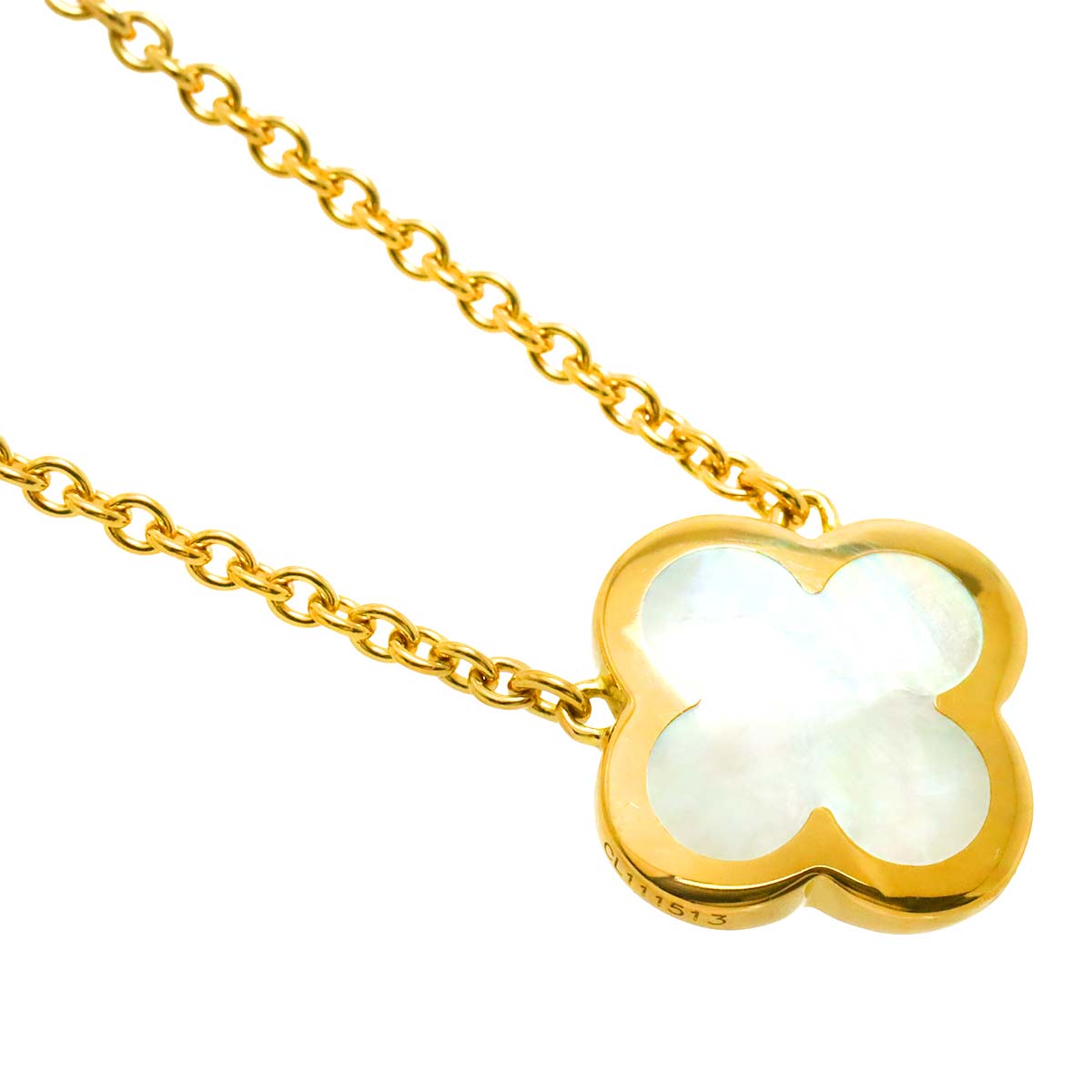 Pure Alhambra MOP Necklace 18K YG 750
