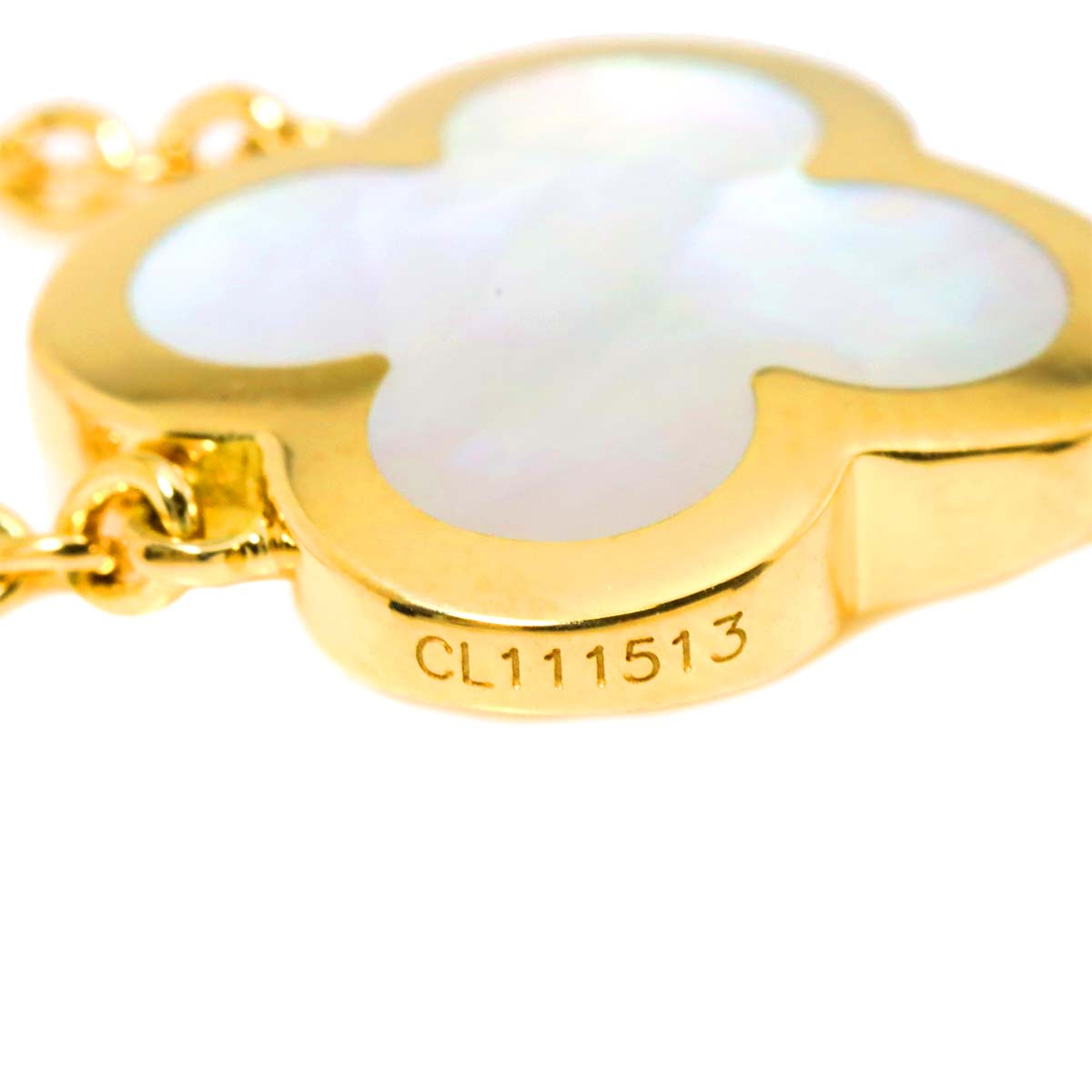 Pure Alhambra MOP Necklace 18K YG 750