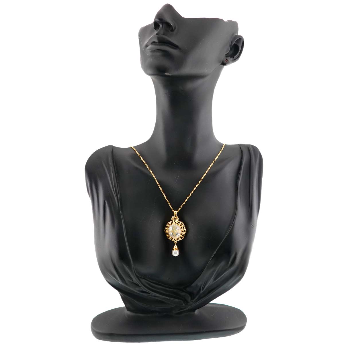 Pique Freshwater cultured pearl MOP Necklace 18K YG 750
