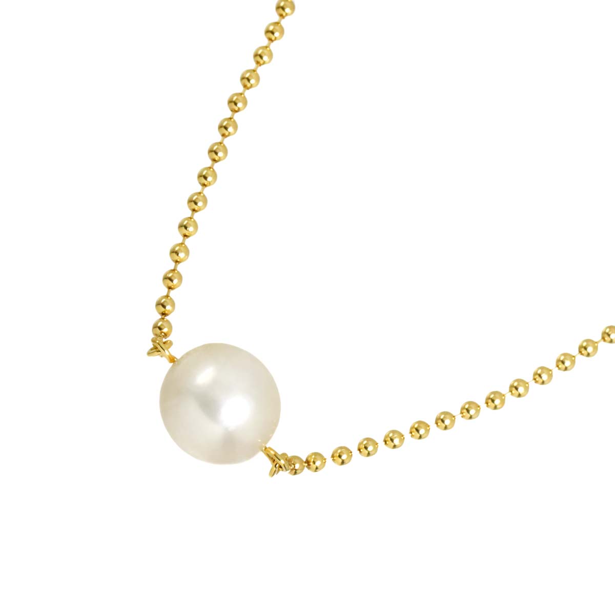 Akoya Pearl 8.2mm Necklace 18K YG 750