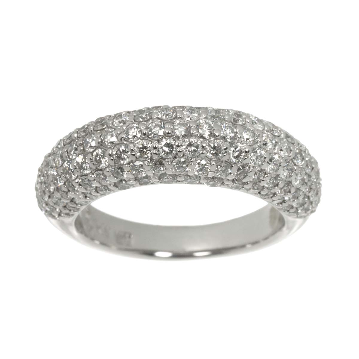 Diamond 1.70ct Ring 18K WG 750 Size5-5.25(US)