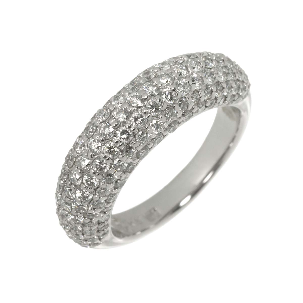 Diamond 1.70ct Ring 18K WG 750 Size5-5.25(US)
