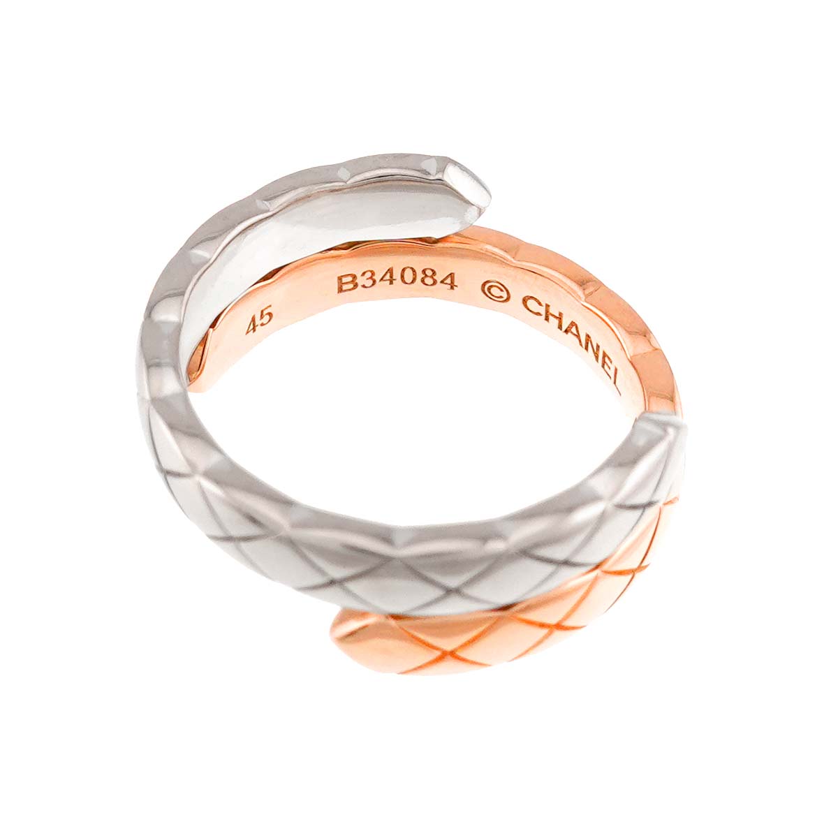 Coco Crush Diamond Ring SM WG PG 750 size45 3.25(US)