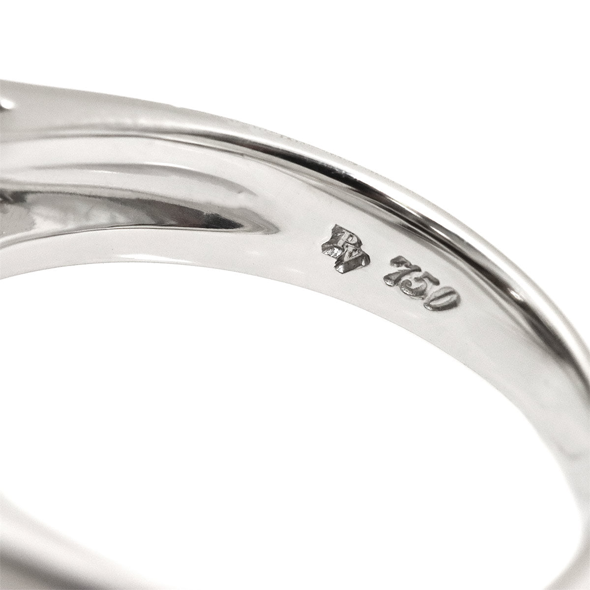 Diamond 2.05ct Ring 18K WG 750 Size7.25(US)