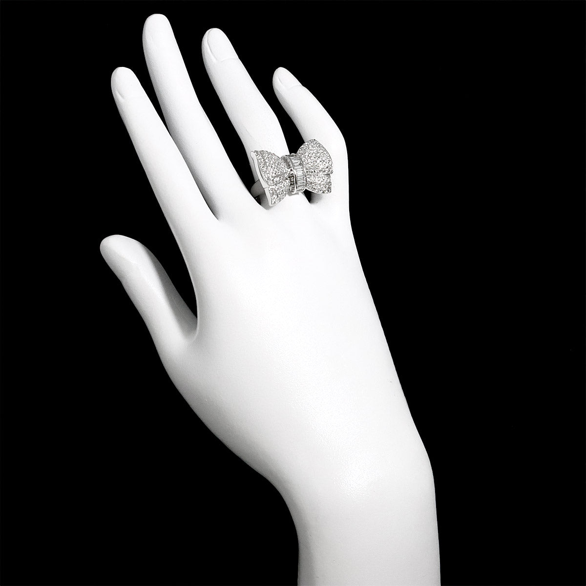 Diamond 2.05ct Ring 18K WG 750 Size7.25(US)