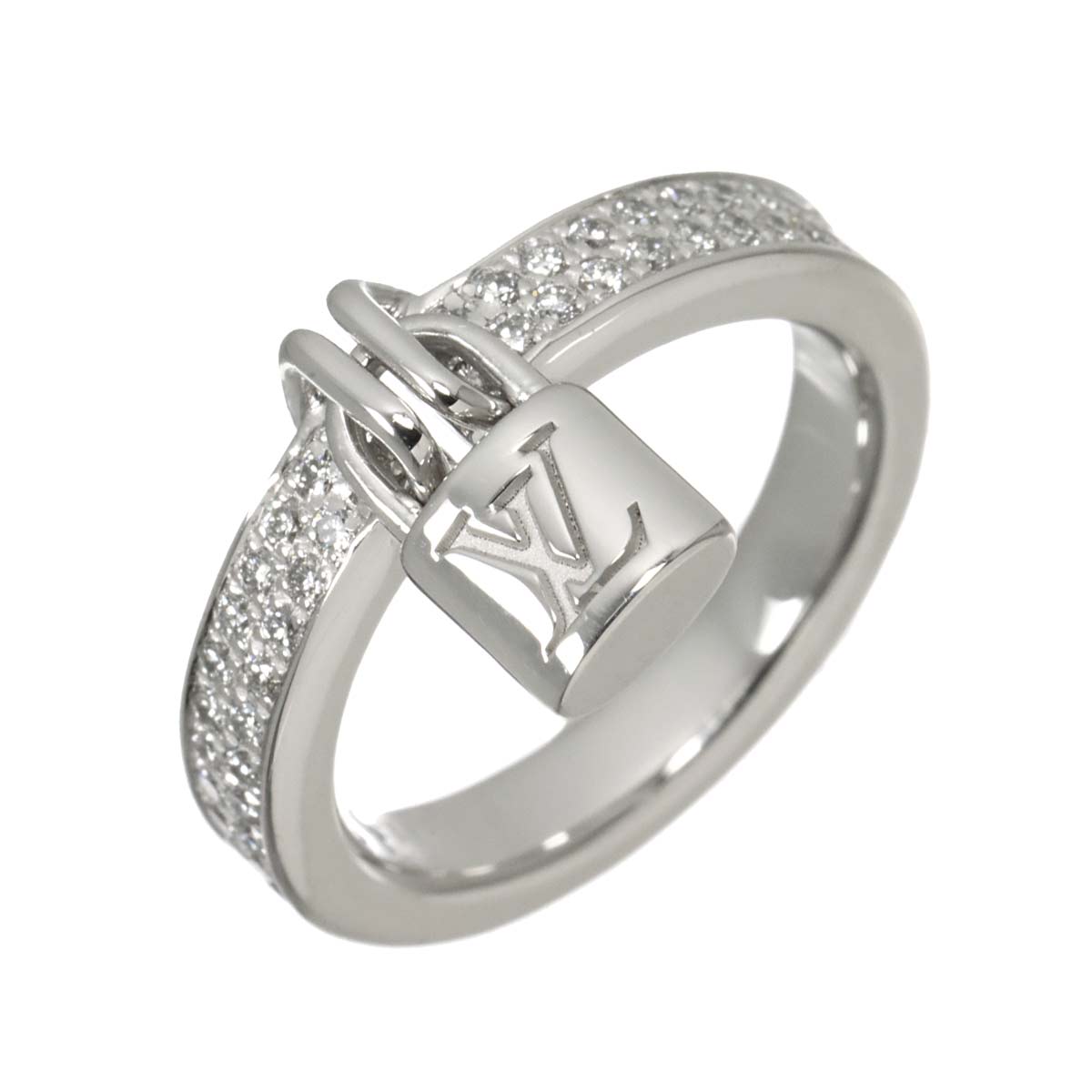 Lockit Diamond Ring 18K size51 5.5-5.75(US)