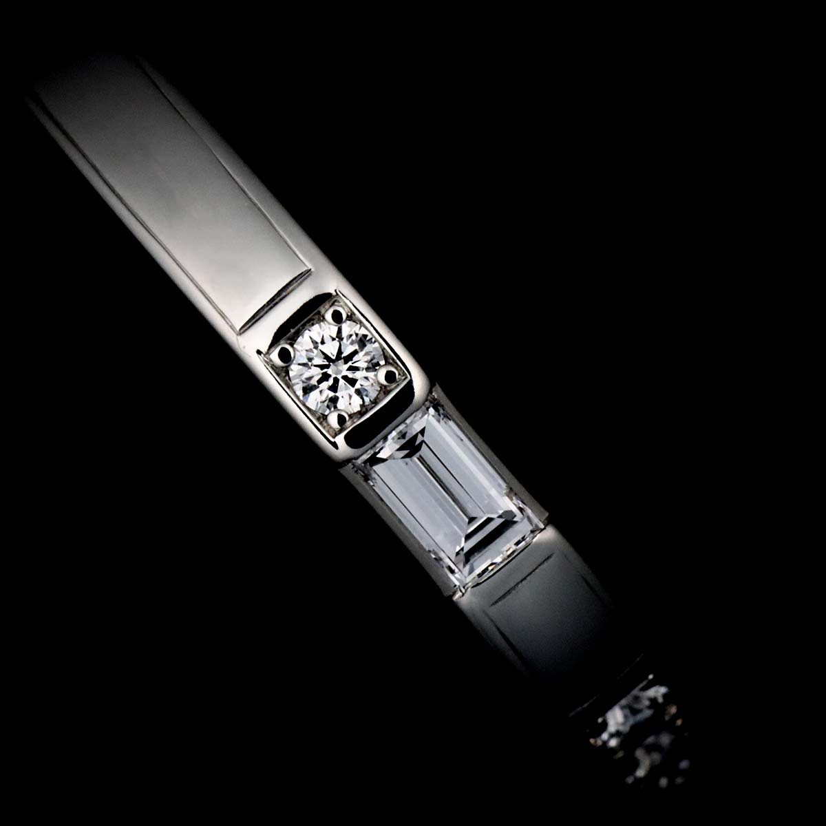 Traffic Diamond Ring Pt Platinum size5.25(US)