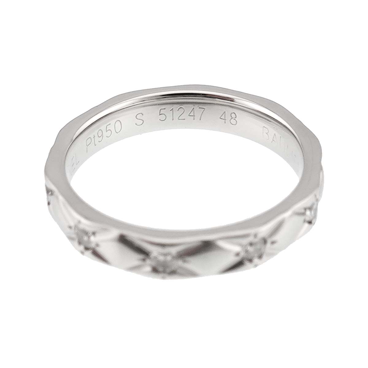 Diamond Ring Pt Platinum size48 4.5(US)