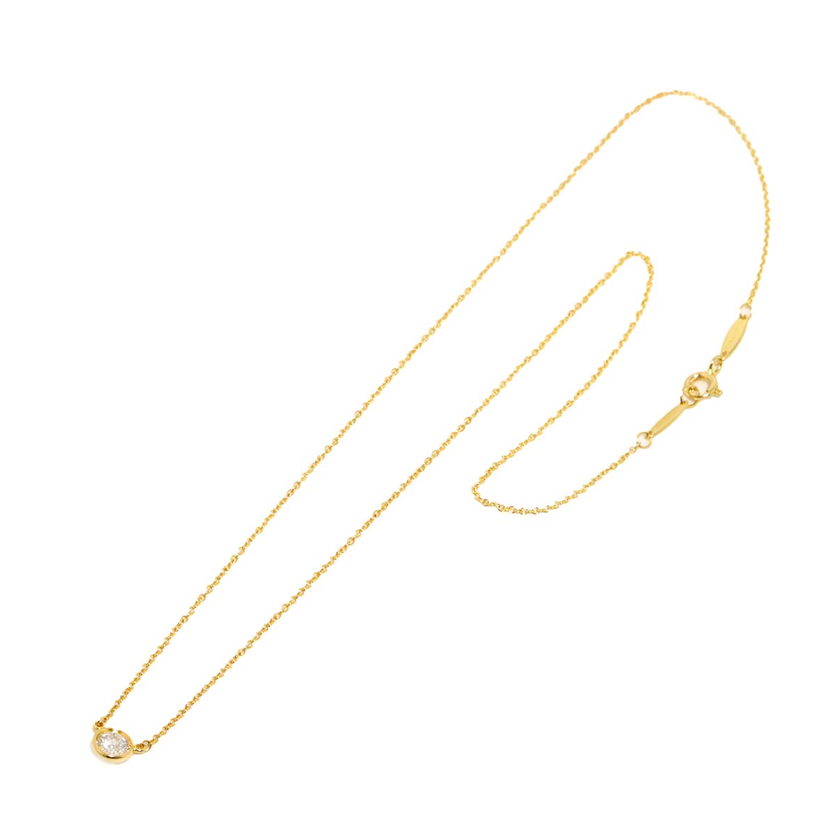 By The Yard Diamond Necklace 18K YG 750