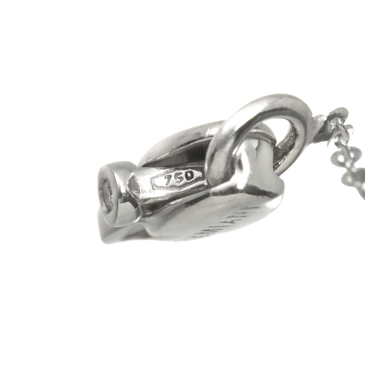 Belle Epoque Mini Diamond Cross Necklace 18K WG 750
