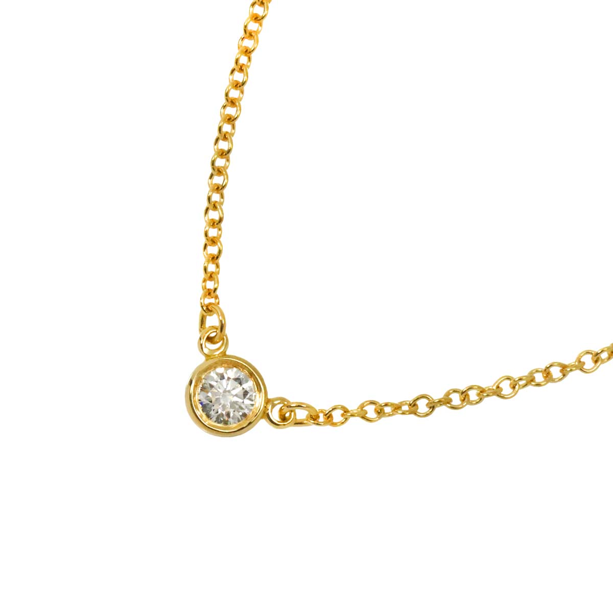 By The Yard Diamond 1P Necklace 18K Yellow Gold 750