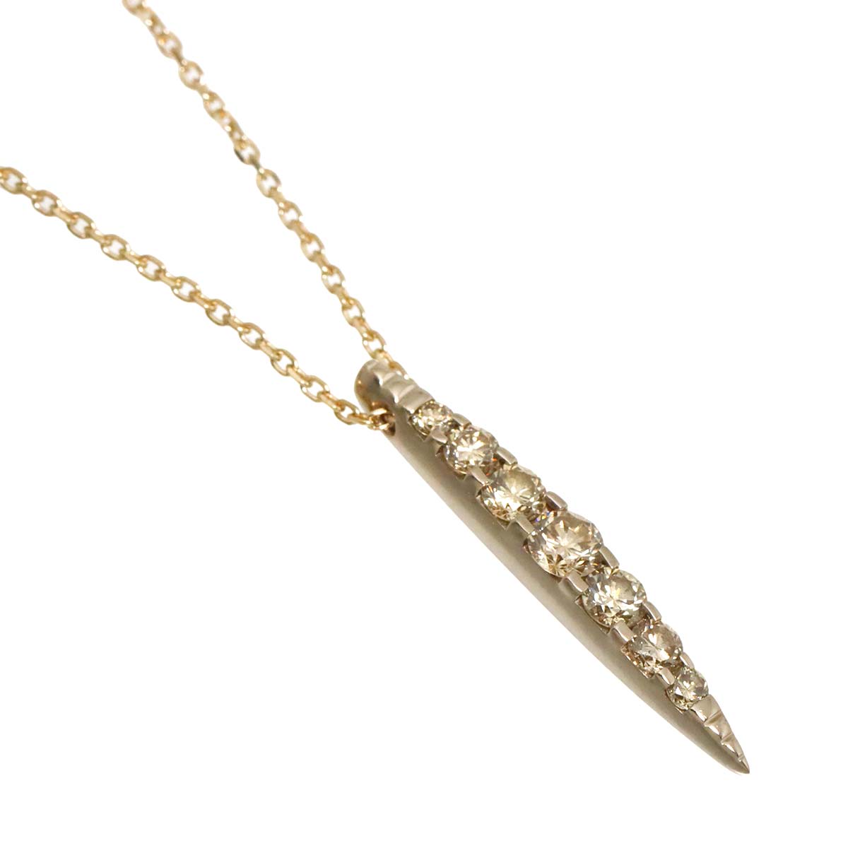 BrownDiamond 0.50ct Necklace 18K Brown Gold 750