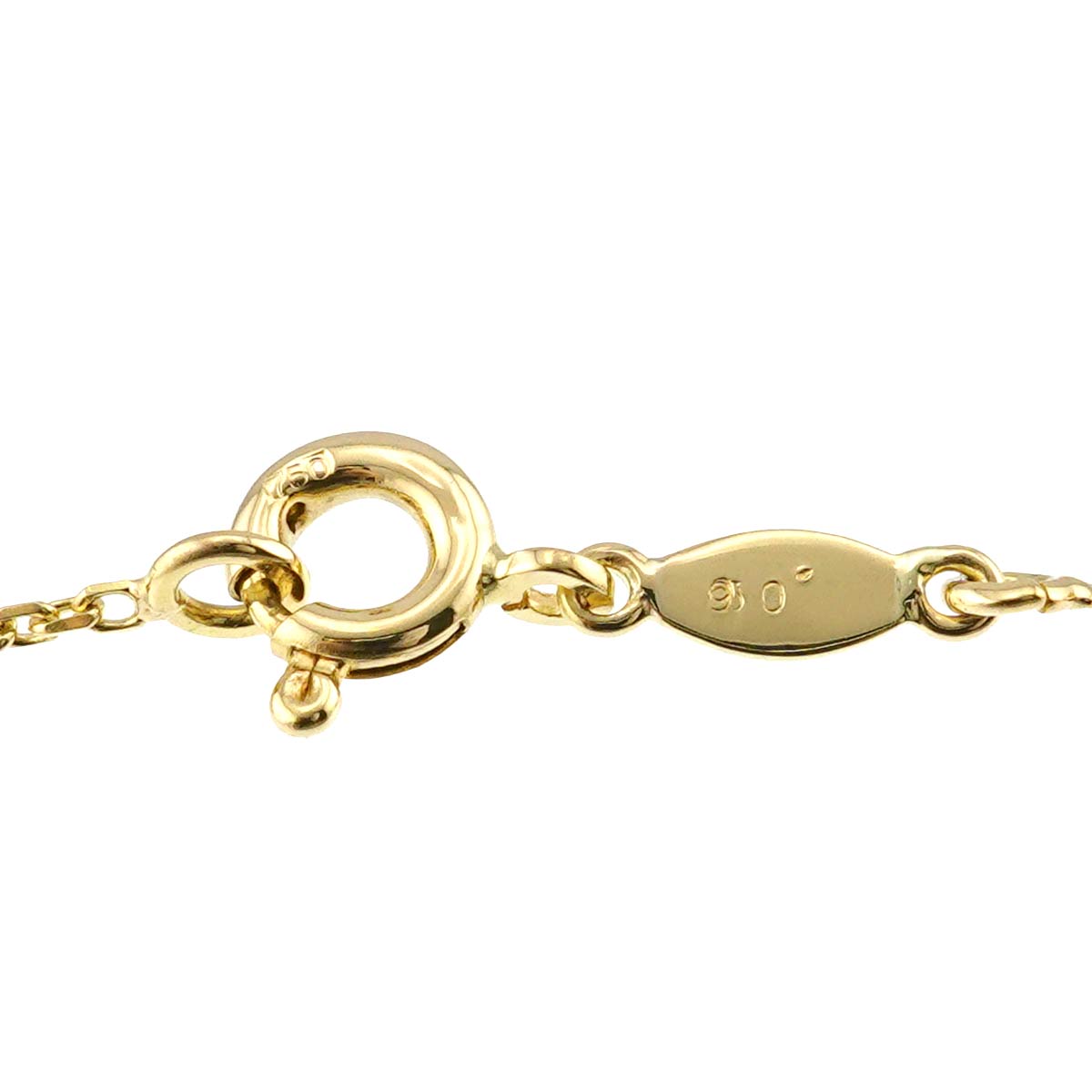 Diamond Necklace 18K Yellow Gold 750