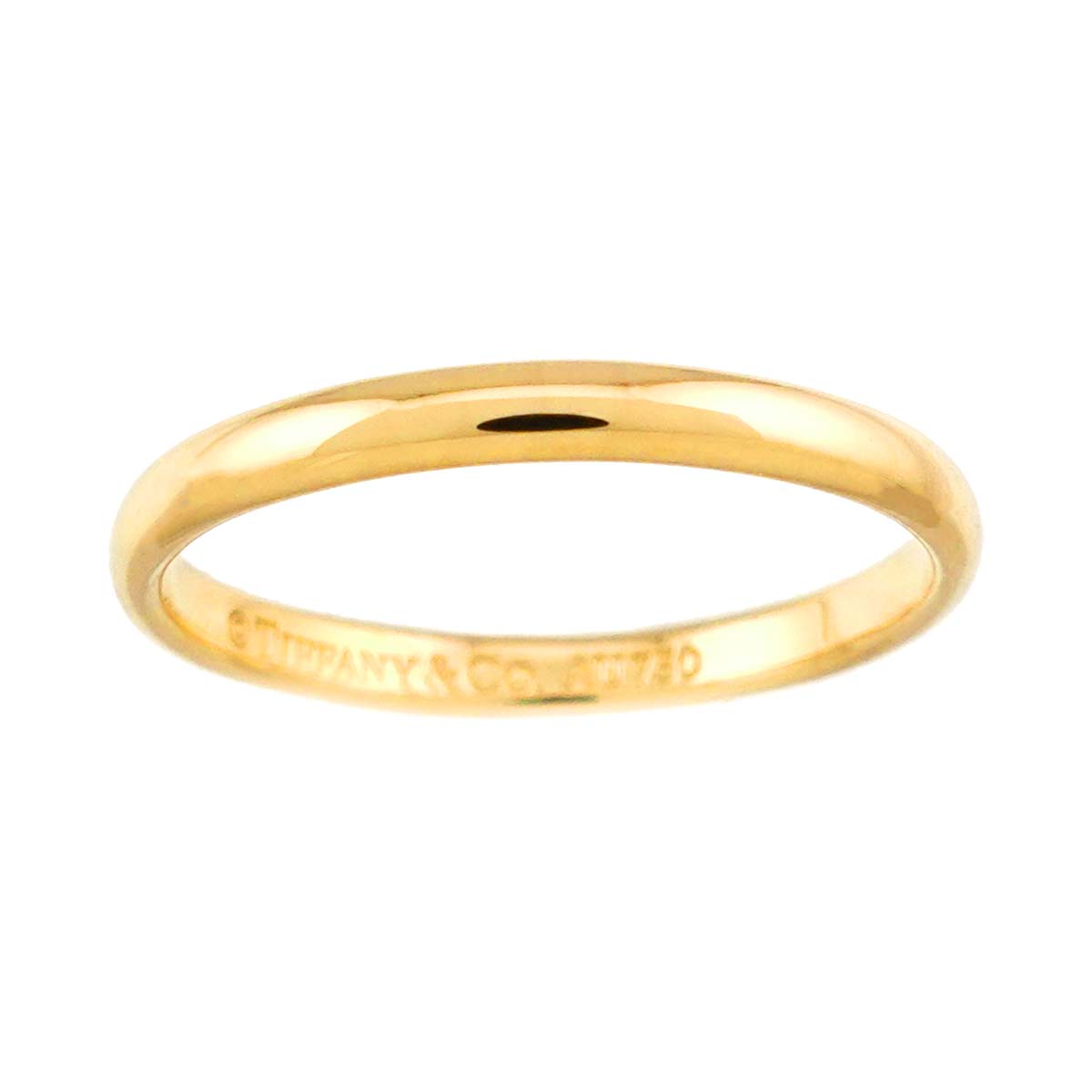 Classic Band Ring 18K Yellow Gold 750 size4-4.5(US)