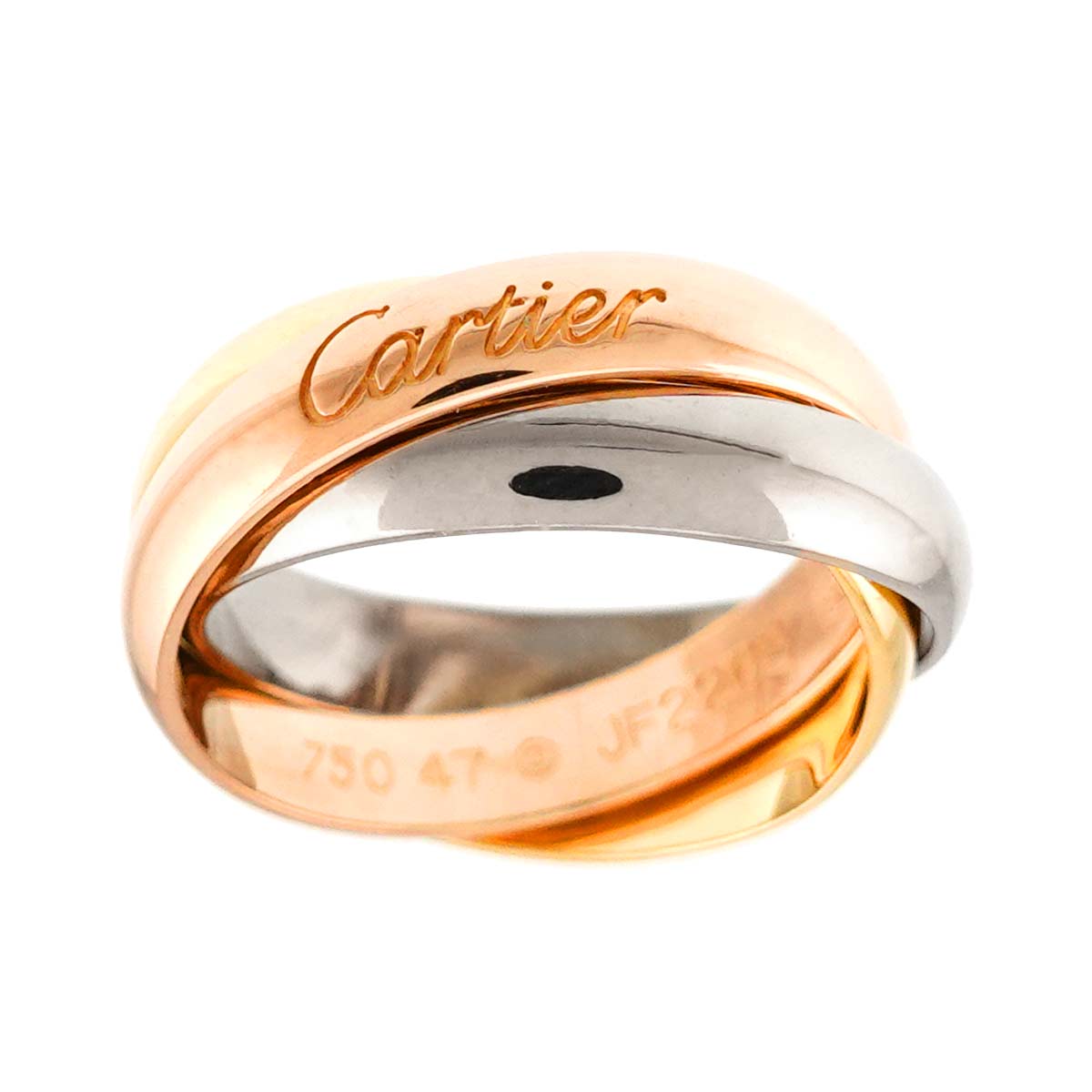 Trinity MM Ring 18K YG WG PG 750 Size47 4(US)