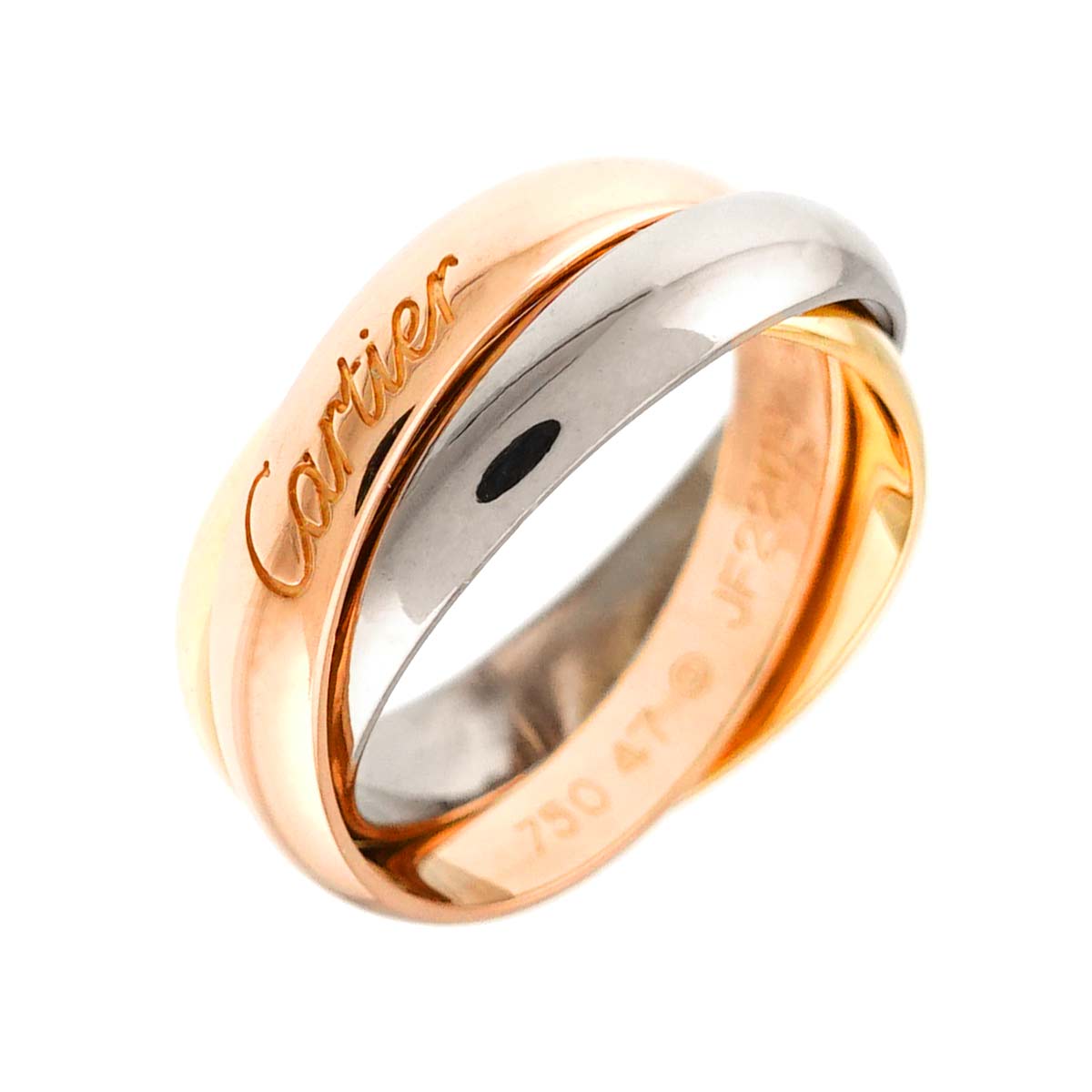 Trinity MM Ring 18K YG WG PG 750 Size47 4(US)