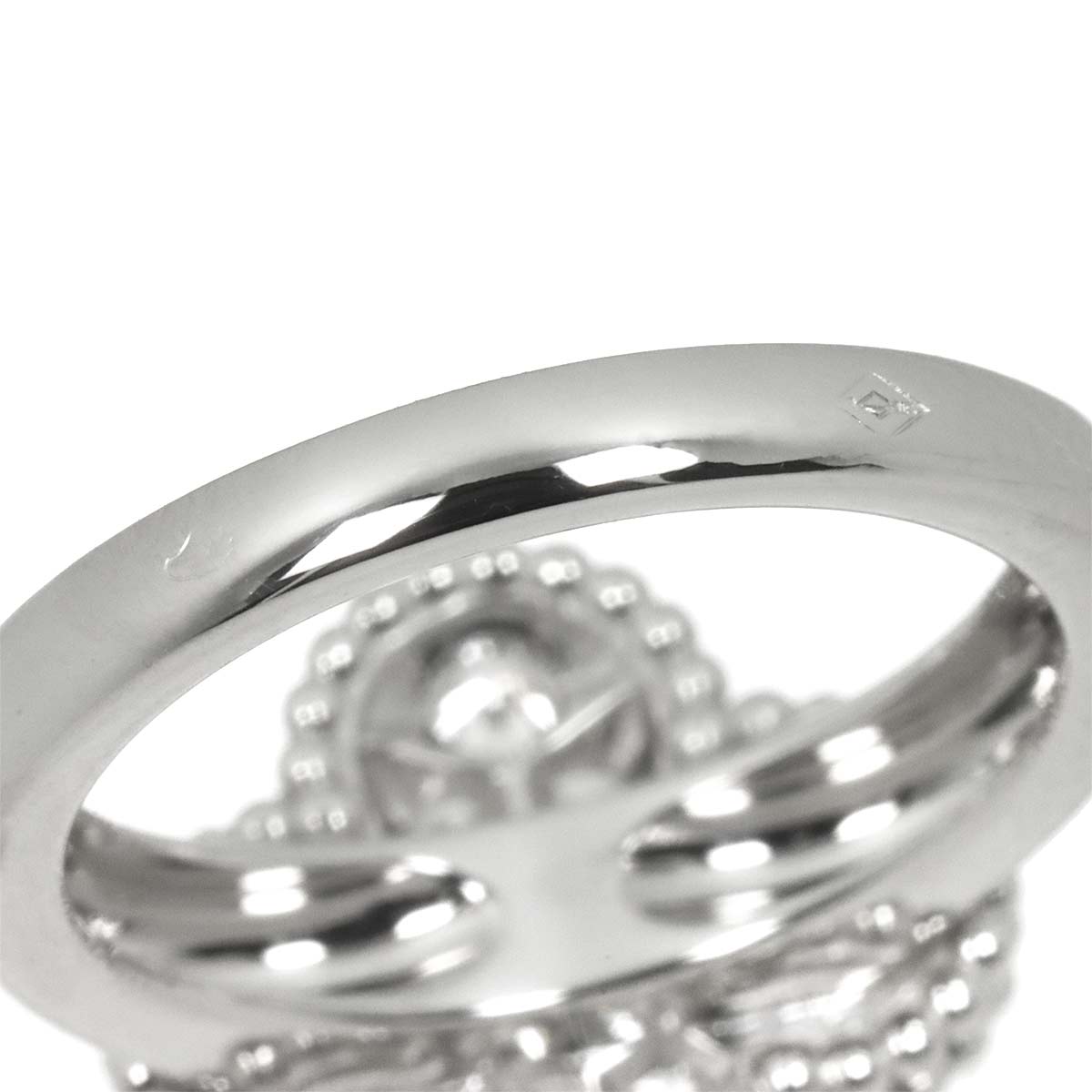 VintageAlhambra Diamond Ring 18K WG 750 49 4.75-5(US)