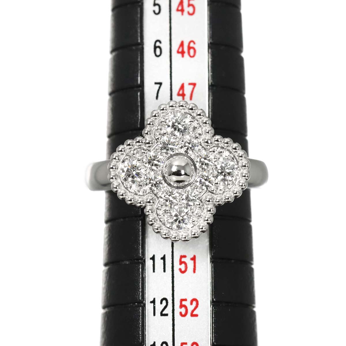 VintageAlhambra Diamond Ring 18K WG 750 49 4.75-5(US)
