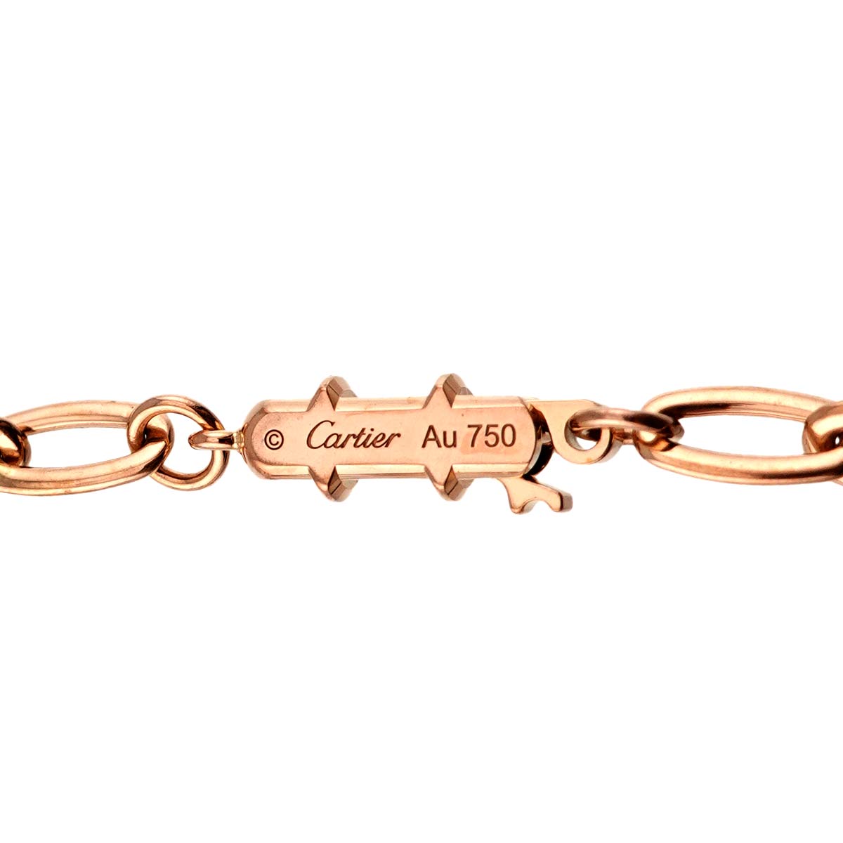 Juste Un Clou Pave Diamond Necklace 18K Pink Gold 750