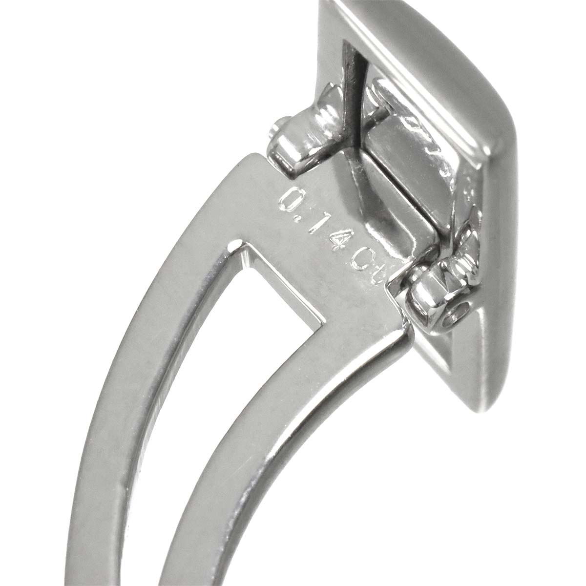 Diamond 0.14ct/0.14ct Cufflinks 18K White Gold 750