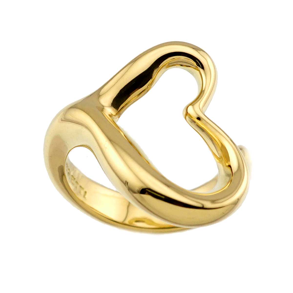 Open Heart Ring 18K YG 750 Size5.25(US)