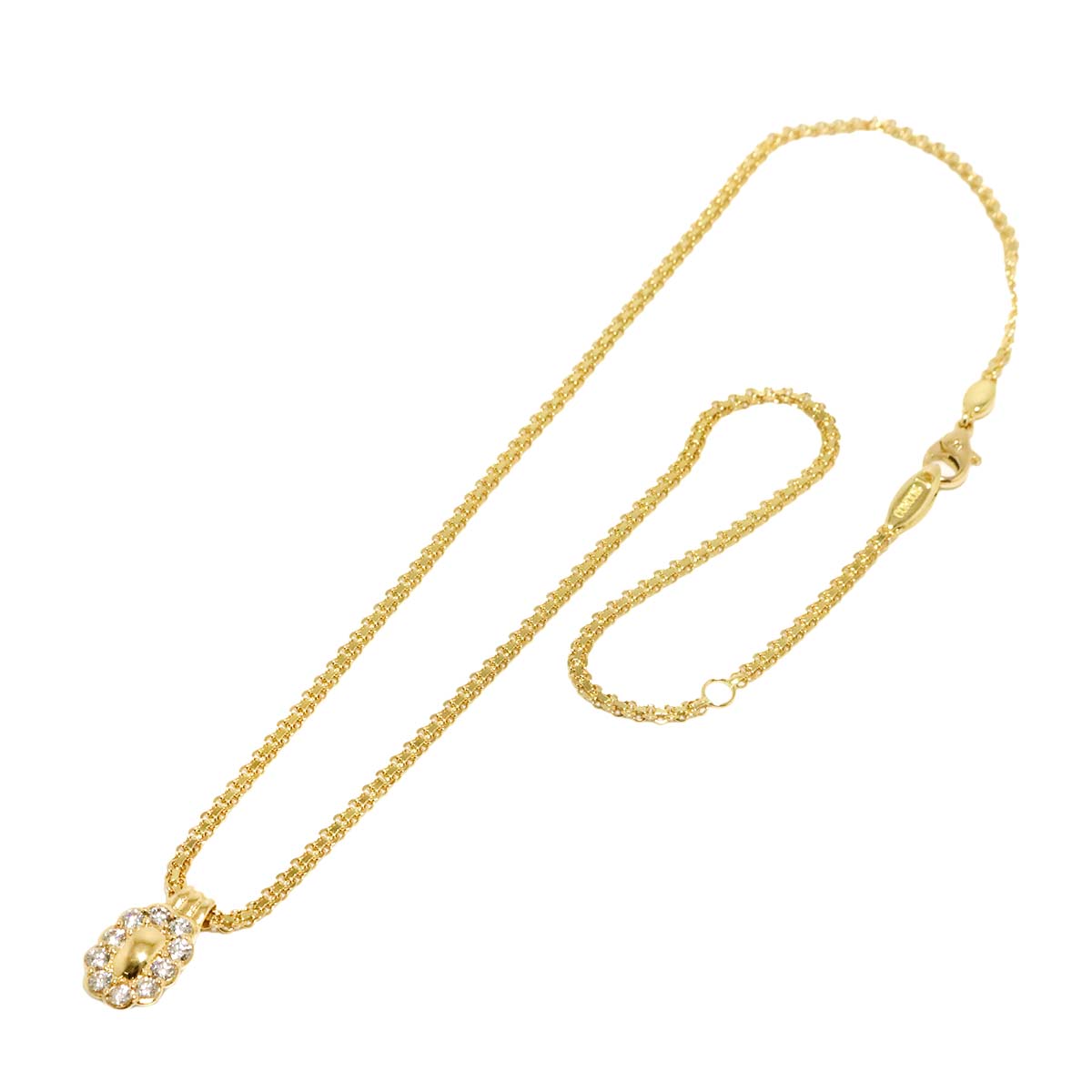 Diamond 0.65ct Necklace 18K YG 750