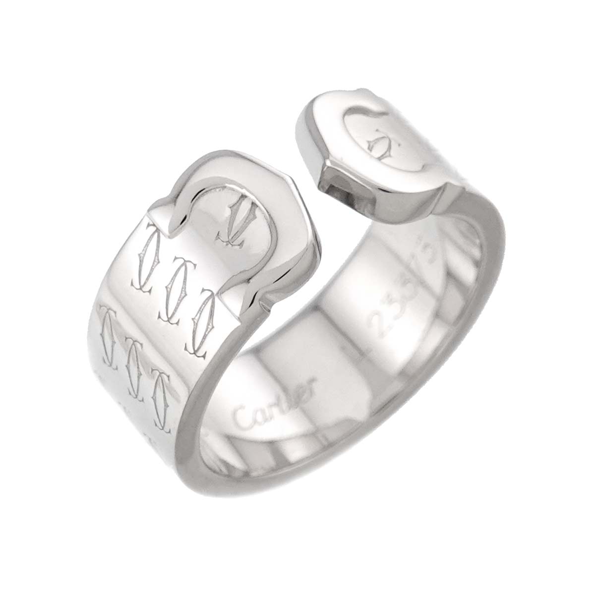 C2 Ring 18K White Gold 750 size53 6-6.25(US)