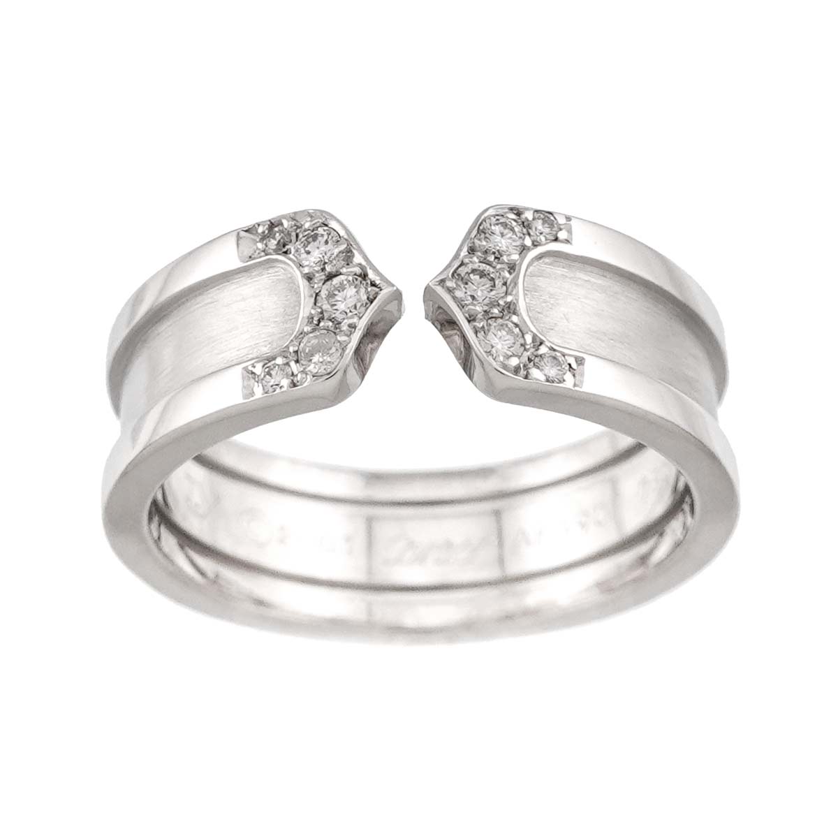 C2 Diamond SM Ring 18K WG 750 Size54 6.25-6.5(US)