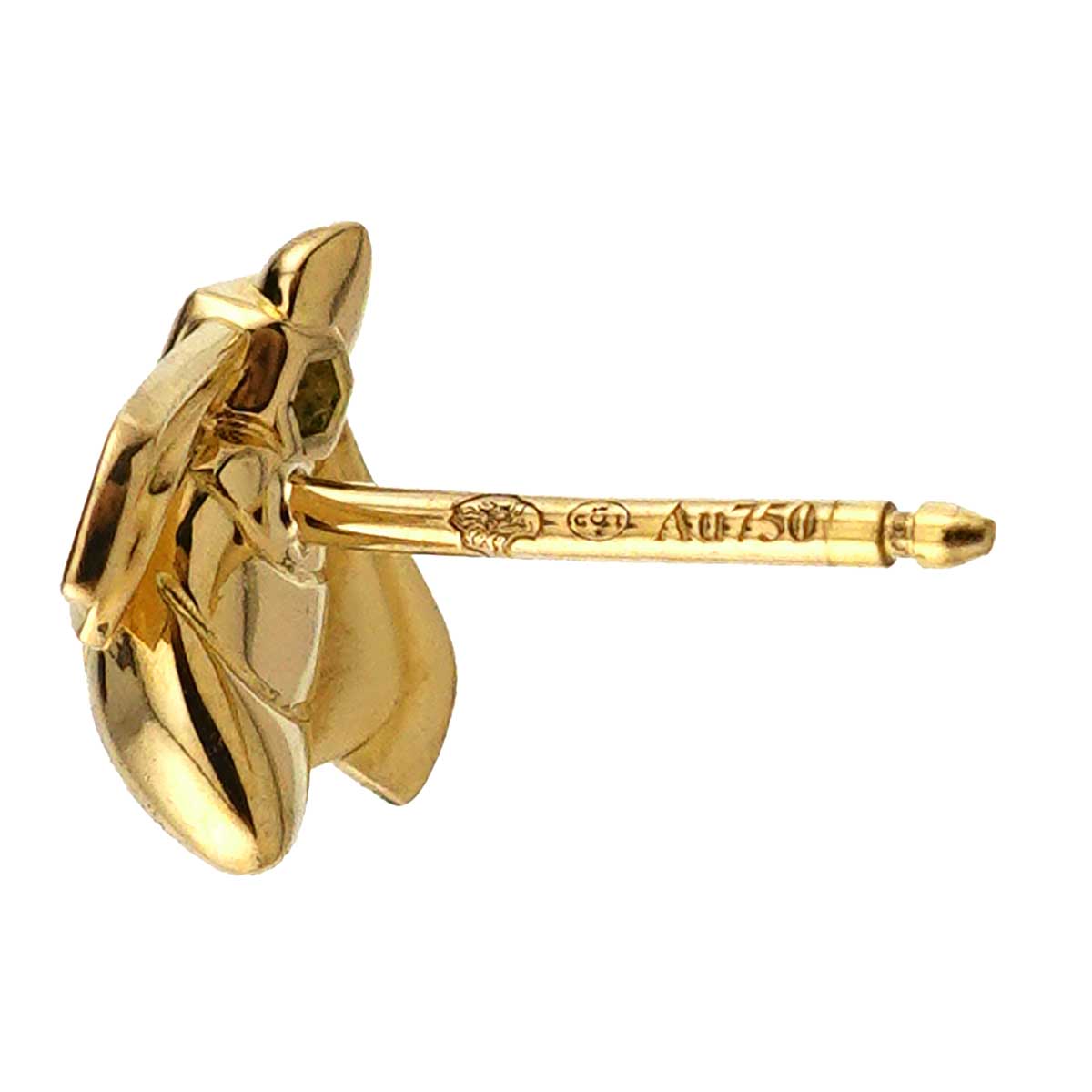 Bee de Diamond Earring Pierced 18K YG 750 One Piece only