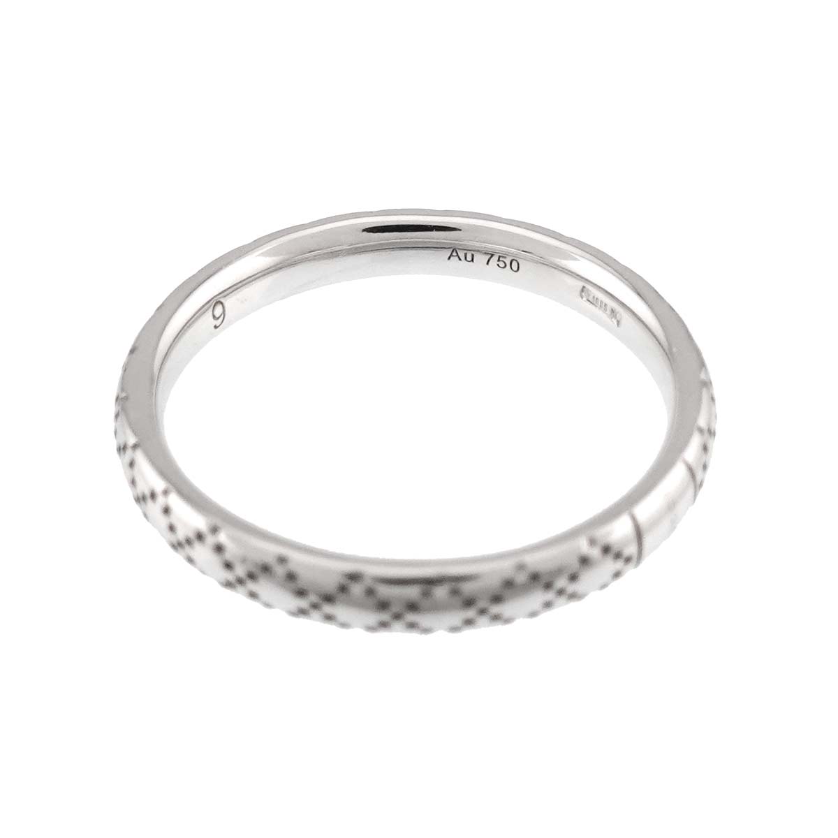 Diamantissima Ring 18K WG White Gold 750 Size9 4.5-4.75(US)