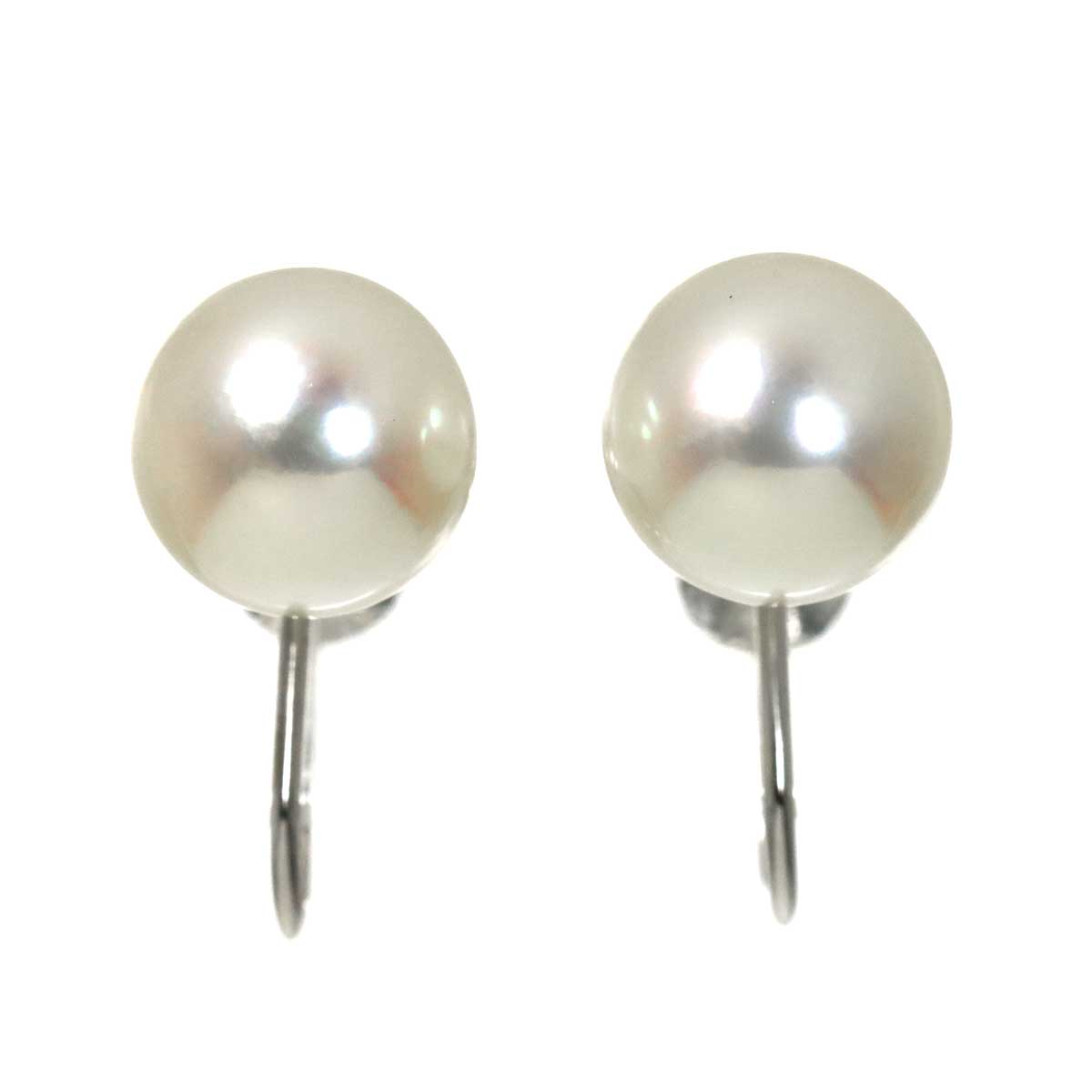 Akoya Pearl 8.0mm Earrings 18K WG 750