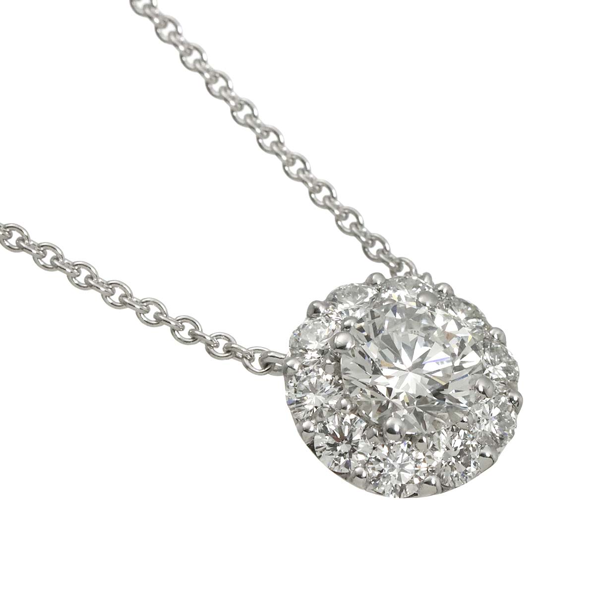 Icon Diamond 0.70ct F/VS1/3EX Necklace 18K WG 750