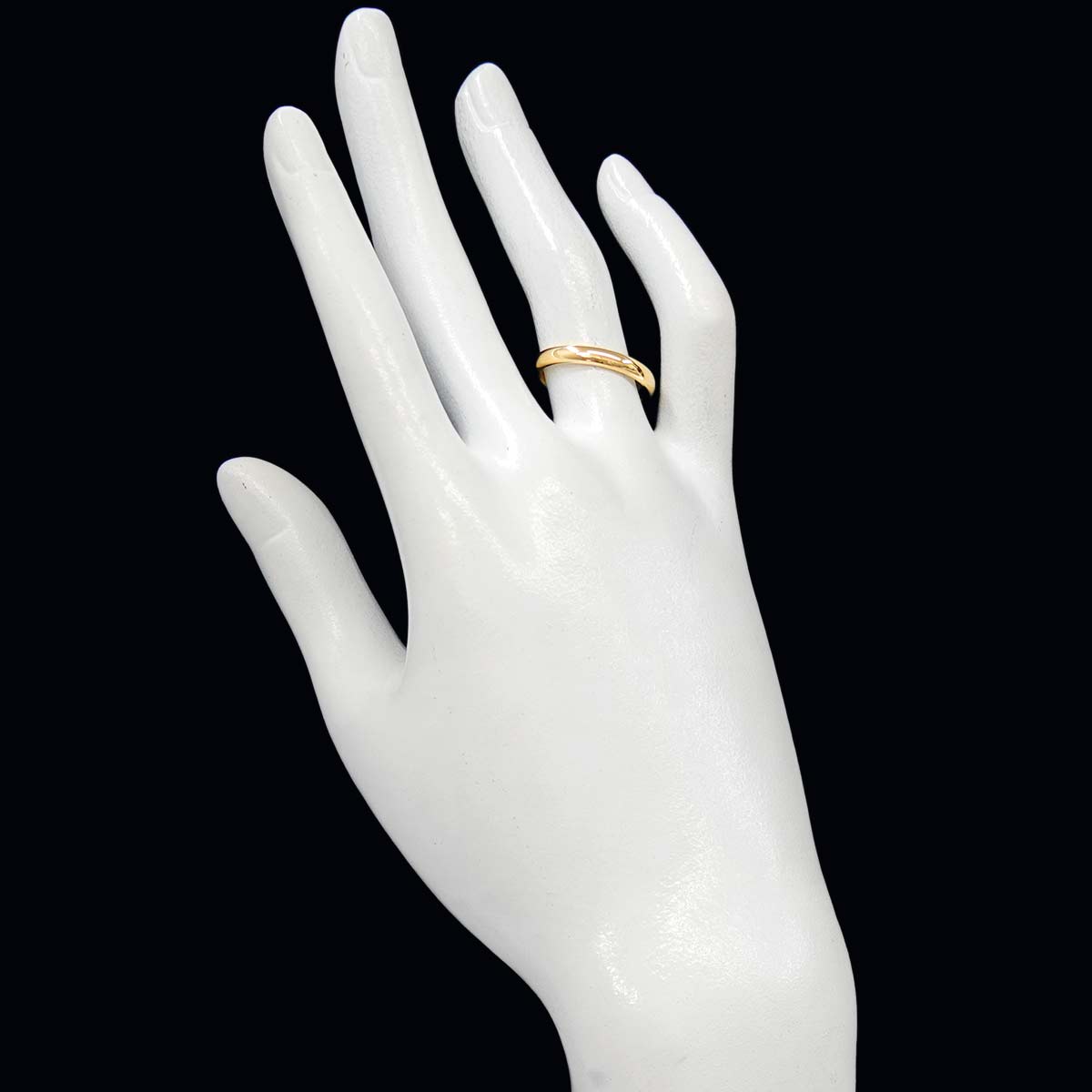 Forever Band Ring 18K Yellow Gold 750 Size 6.75(US)