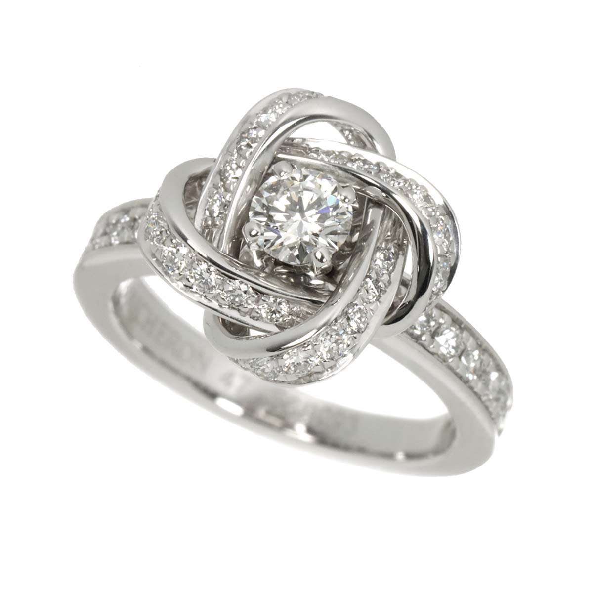 PIVOINE Diamond 0.23ct F/VS1/3EX Ring 18K WG Size47 4(US)