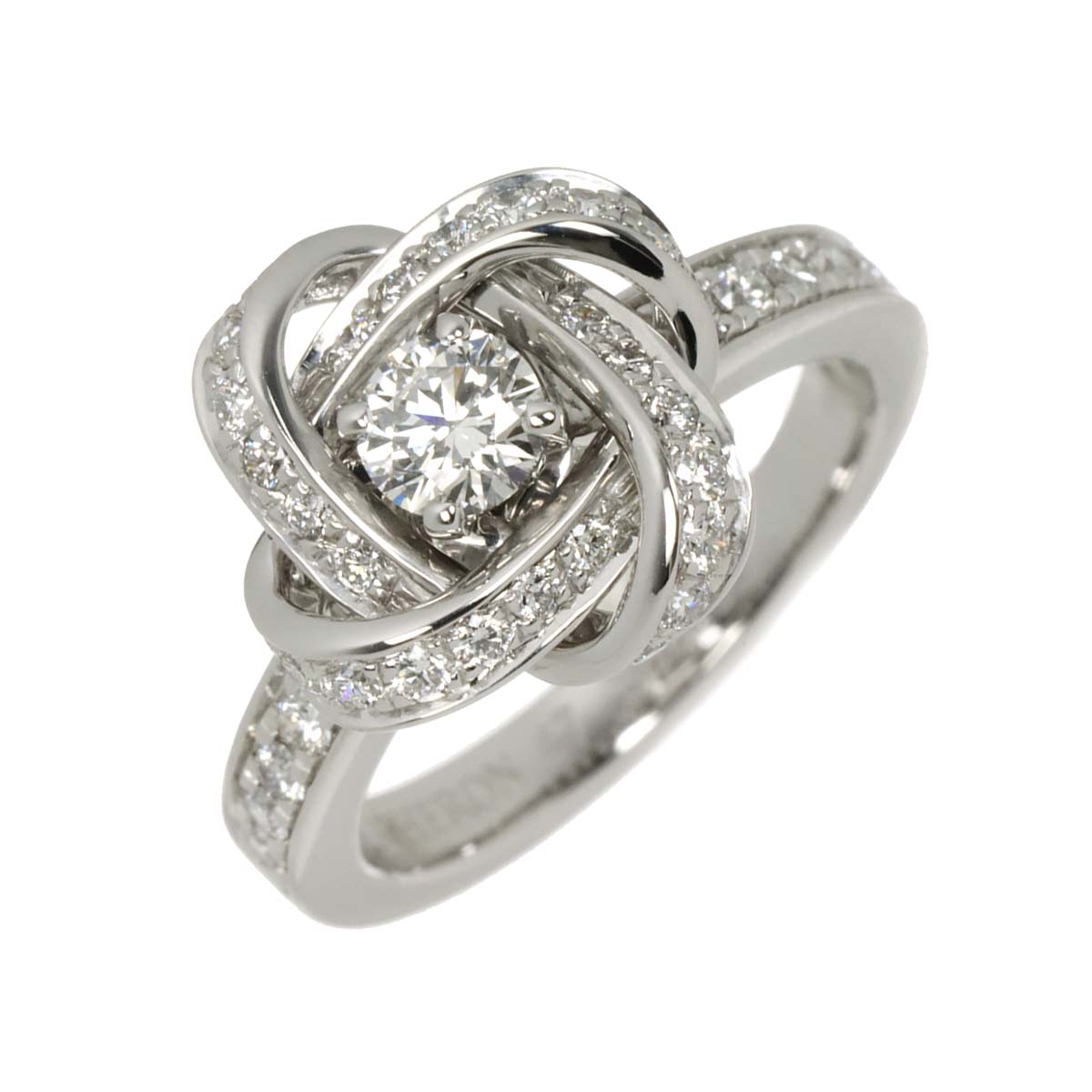 PIVOINE Diamond 0.23ct F/VS1/3EX Ring 18K WG Size47 4(US)