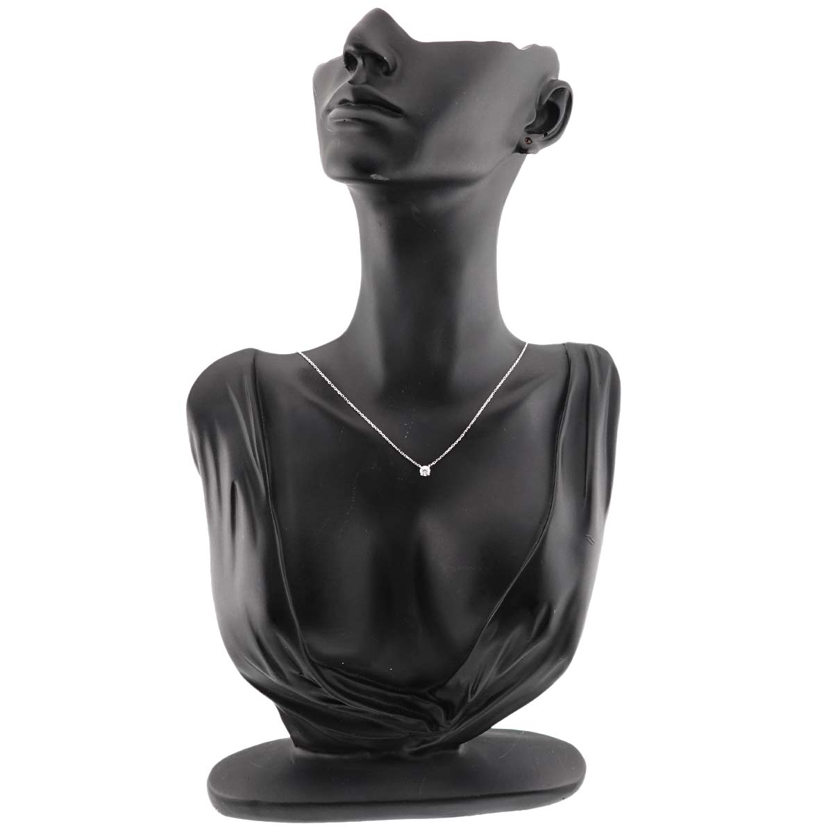 Solitaire Diamond 0.26ct G/VS1/3EX Necklace 18K WG 750