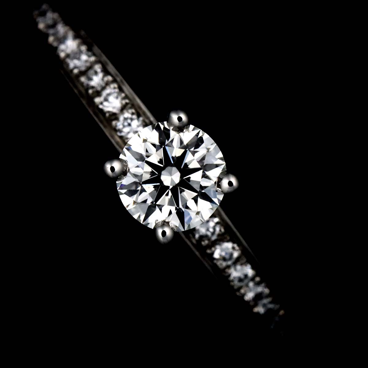 Diamond 0.31ct G/VS1/3EX Ring Pt Platinum Size4.5(US)