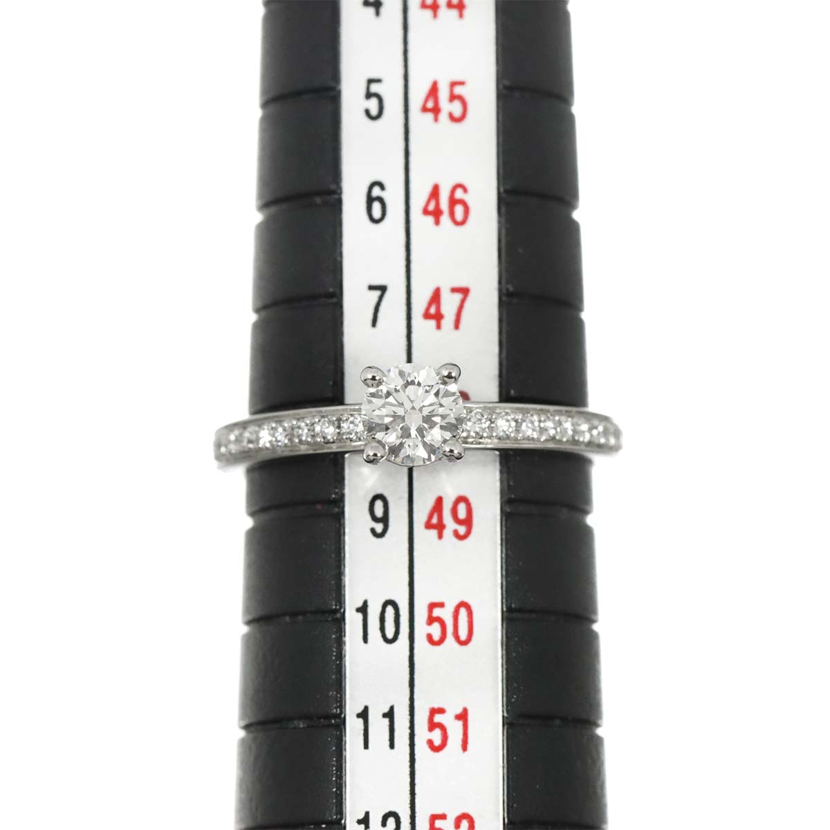 Diamond 0.31ct G/VS1/3EX Ring Pt Platinum Size4.5(US)