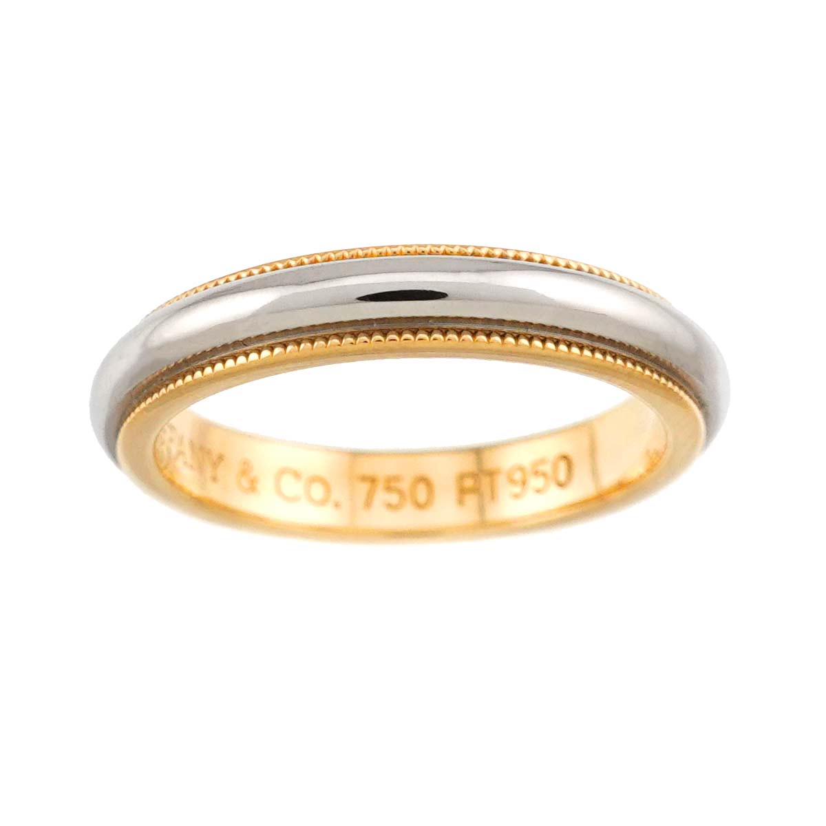 Milgrain Band Ring 18K YG 750 Pt Size4.75-5(US)
