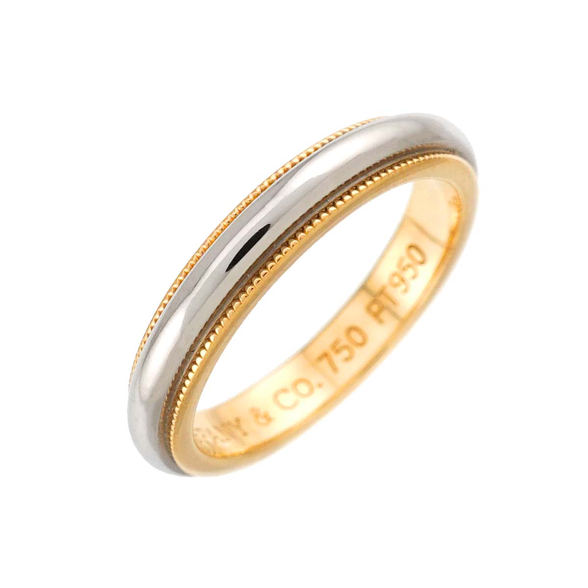 Milgrain Band Ring 18K YG 750 Pt Size4.75-5(US)