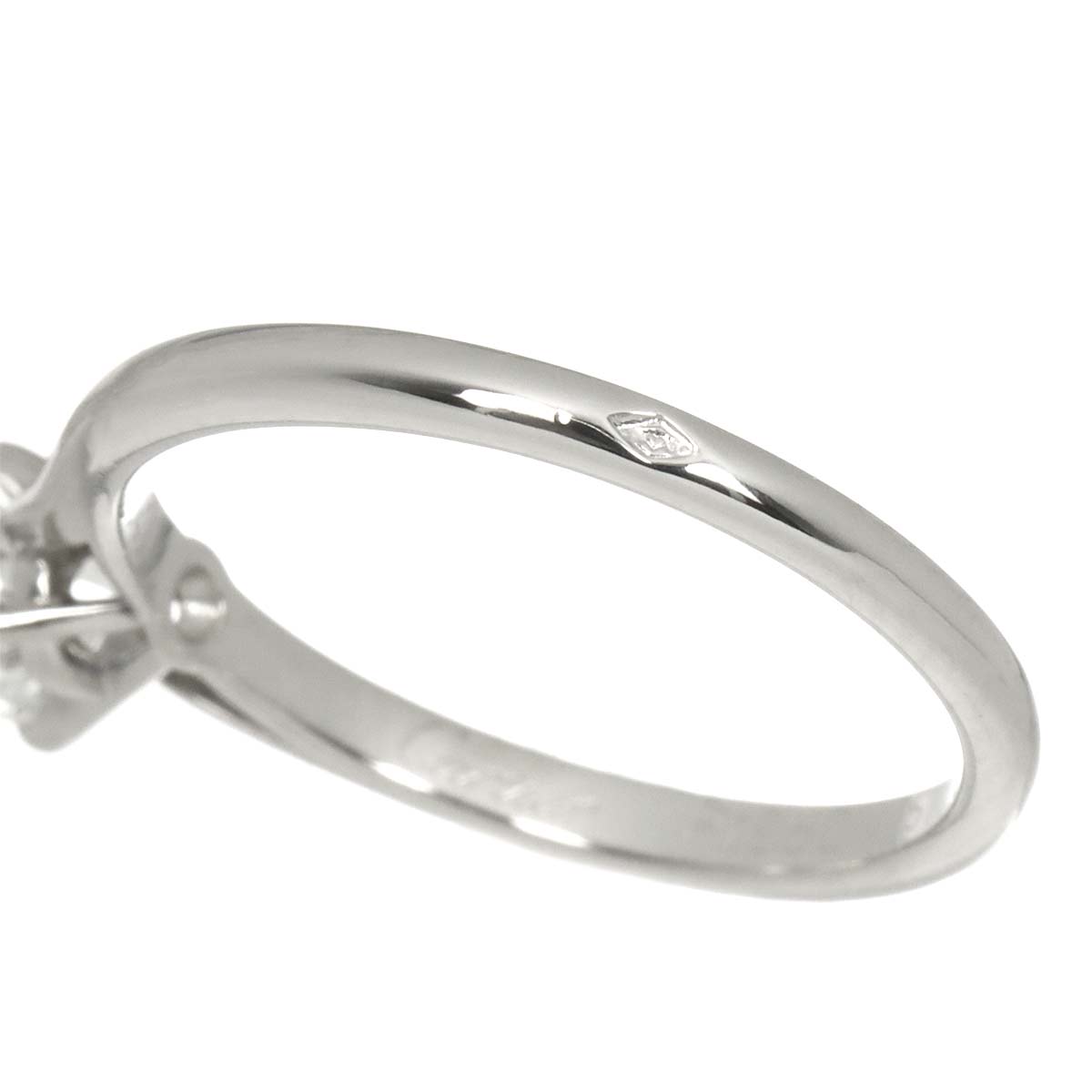 Diamond 0.41ct G/VVS2/VG Ring Pt Platinum size51 5.5-5.75(US)