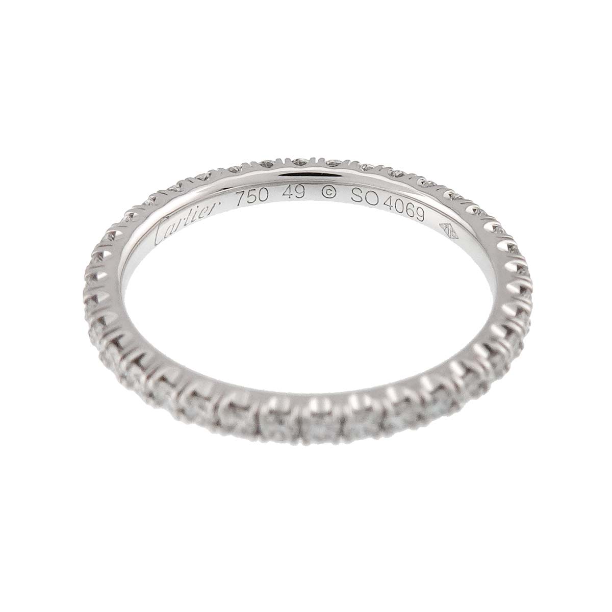 ETINCELLE Full Diamond Ring 18K WG 750 size49 4.75-5(US)